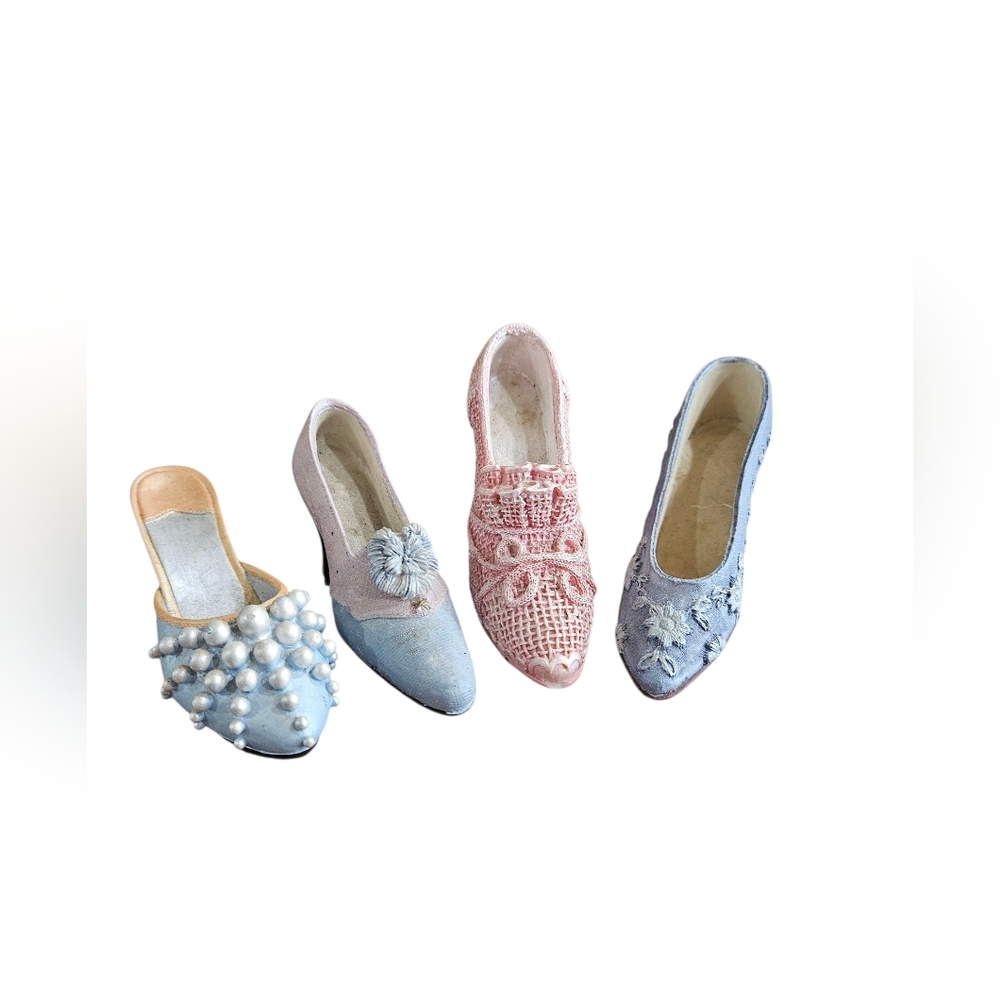VINTAGE MInature Shoe  Collection 4 In PASTELS